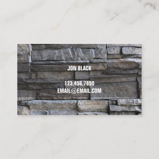 石積み建築名刺 名刺 (裏面)