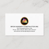 石積み煉瓦の敷設構造 名刺 (裏面)