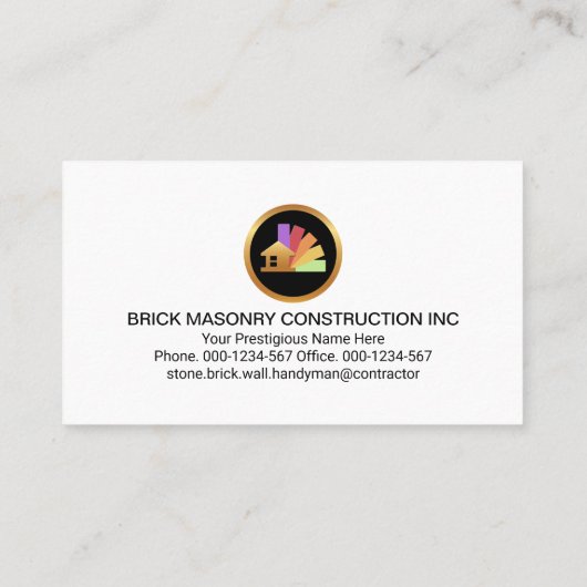 石積み煉瓦の敷設構造 名刺 (裏面)