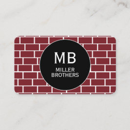 石積み煉瓦テンプレートミニマル 名刺