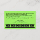 石積み煙突の名刺 名刺 (裏面)