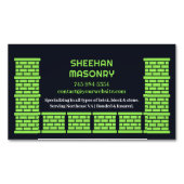 石積み煙突 マグネット名刺 (正面)