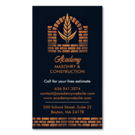 石積み煙突 マグネット名刺