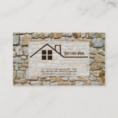 石積み石積みレンガ積み 名刺 (正面)