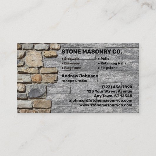 石積会社 名刺 (正面)