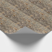 石素朴の壁、テクスチャ付き装飾 ラッピングペーパー (角)