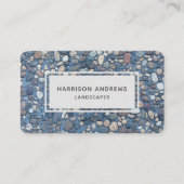 石素朴石通路 |造園 名刺 (正面)