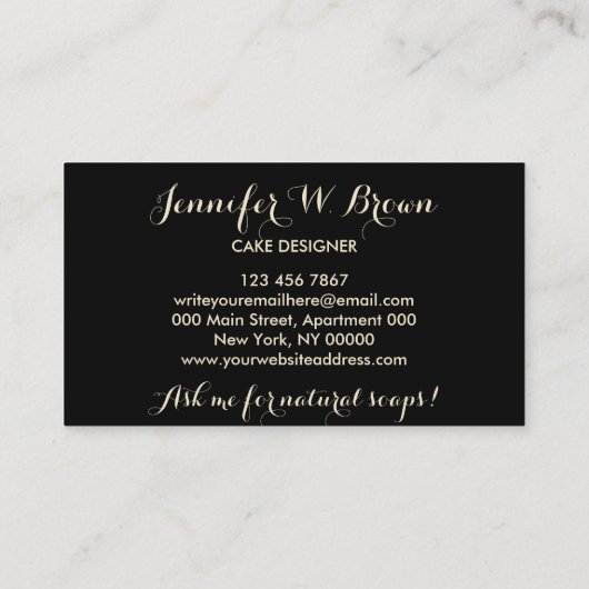 石素朴鹸籠フローラブランディング 名刺 (裏面)