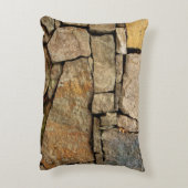 石組みの地肌に織り出した石壁 アクセントクッション (裏面(縦))