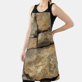 石組みの地肌に織り出した石壁 エプロン (インサイチュ)