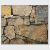石組みの地肌に織り出した石壁 ラッピングペーパー (フラット)