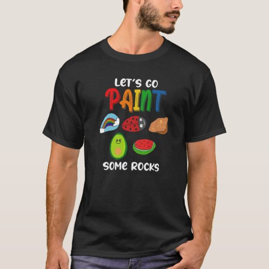 石絵を描を積む Tシャツ (正面)