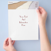 石膏コーティングフライヤー チラシ (手)