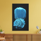 石膏亜セレン酸型枠、蛍光鉱物pho キャンバスプリント (インサイチュ (リビング))