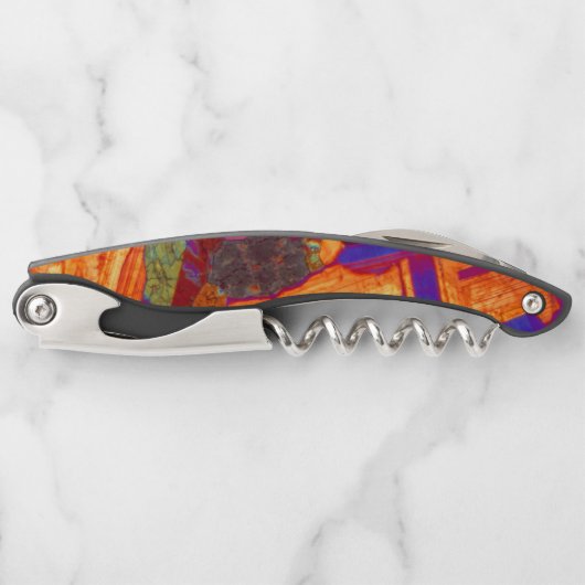 石膏付き造粒岩薄切プレート ソムリエナイフ (正面)