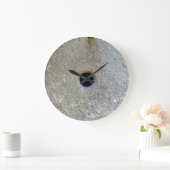 石臼の製造所の石の小麦粉のムギの穀物のパンのにやにや笑い ラージ壁時計 (ホーム)