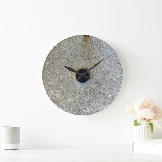 石臼の製造所の石の小麦粉のムギの穀物のパンのにやにや笑い ラージ壁時計 (ホーム)