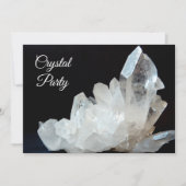 石英かわいらし結晶 招待状 (正面)