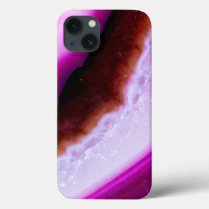 石英付き宝石シリーズパープルアジト iPhone 13ケース