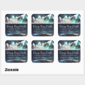 石英澄ん結晶魔法職人の製品ラベル スクエアシール (シート)