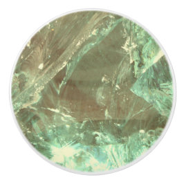 石英鉱物自然結晶 セラミックノブ