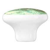 石英鉱物自然結晶 セラミックノブ (側面)