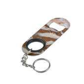 石英静脈を持つチャート キーホルダー栓抜き (裏面アングル)