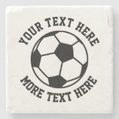 石製のカスタムサッカーファンコースター ストーンコースター (正面)