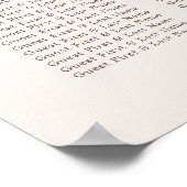 石製大理石製座席図 ポスター (角)