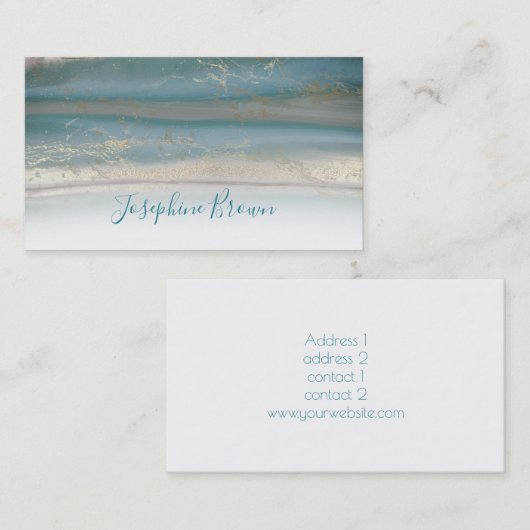 石質を増す 名刺 (正面/裏面)