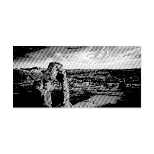 石造りのアーチ セルフインキングスタンプ (デザイン)