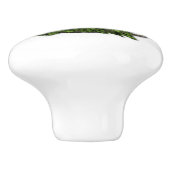 石造りのケルト族の三位一体の結び目 セラミックノブ (側面)