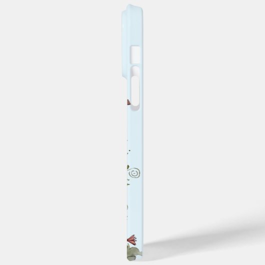 石造りのコテージイングリッシュガーデンワイルドフラワーブルースカイ Case-Mate iPhoneケース (裏面 / 左)