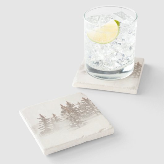 石造りのコースター-インスパイア山の家 ストーンコースター (横)