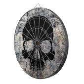 石造りのスカル ダーツボード (正面右)