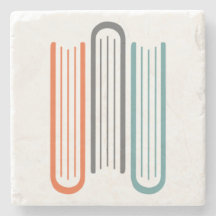 石造りのタイルのコースター3の本WNBAのロゴ