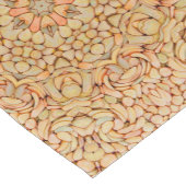 石造りのビーチのヴィンテージのフラクタルの万華鏡のように千変万化するパターン ショートテーブルランナー (コーナー)