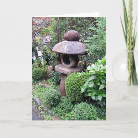 石造りのランタン カード (正面)