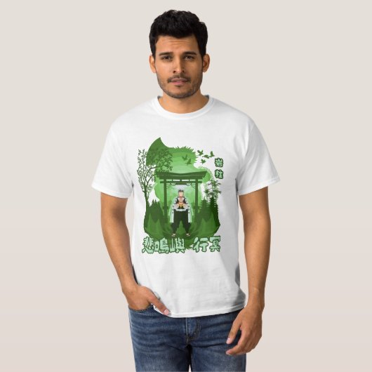 石造りの侍 Tシャツ (正面フル)