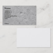 石造りの名刺 名刺 (正面/裏面)