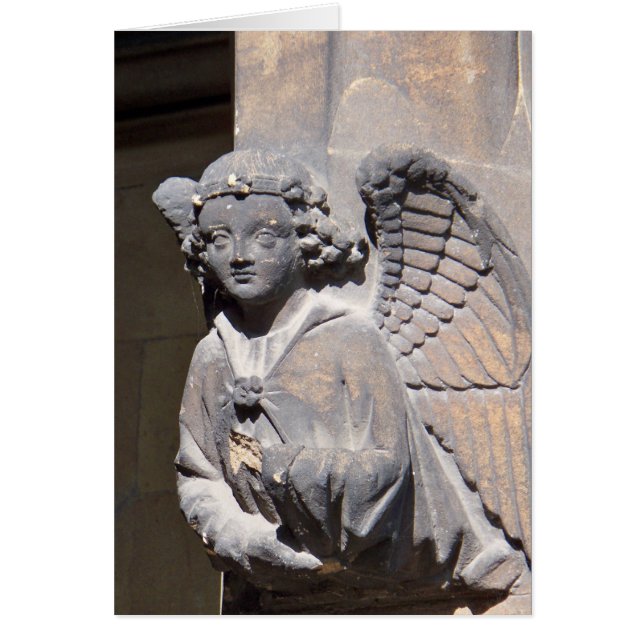 石造りの天使カード (正面)