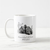 石造りの学校マグ100年の コーヒーマグカップ (左)