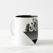 石造りの島のマグ ツートーンマグカップ (正面左)