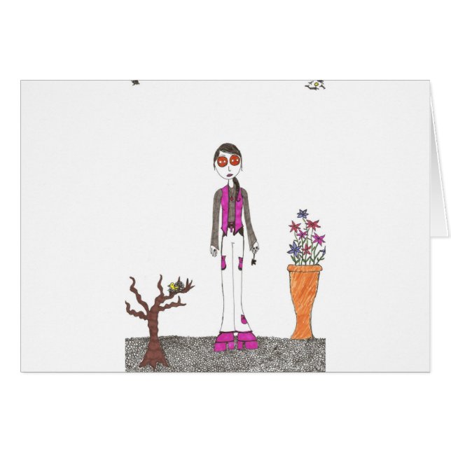 石造りの庭 (正面横)