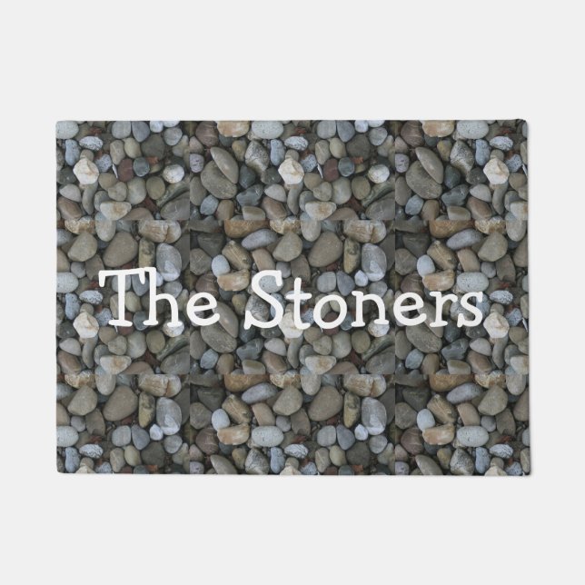 石造りの玄関マット ドアマット (正面)