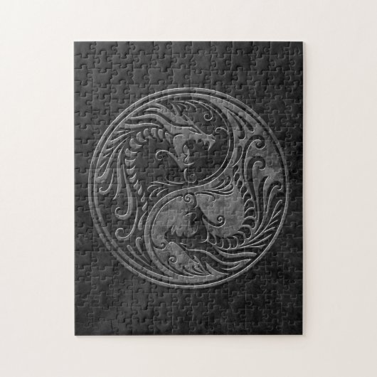 石造りの陰陽のドラゴン ジグソーパズル (縦)