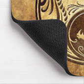 石造りの陰陽のドラゴン マウスパッド (コーナー)