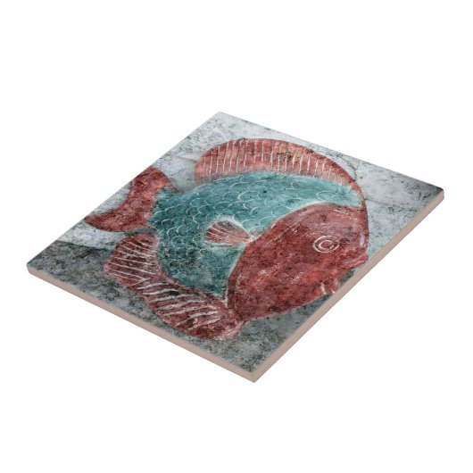 石造りの魚のタイル タイル (側面)