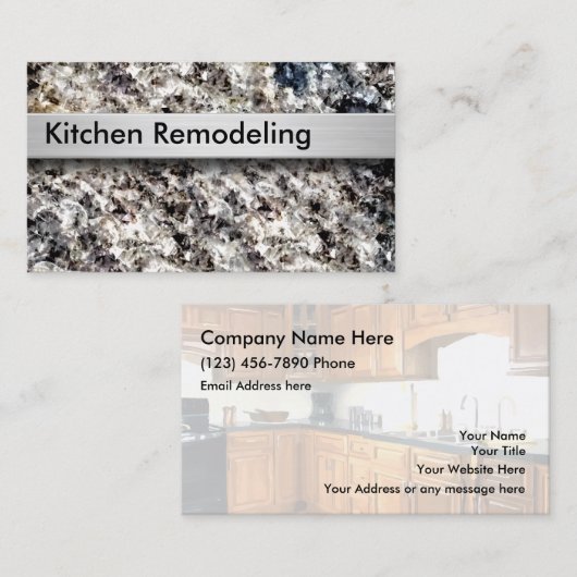 石造りのBackgoundを改造する台所 名刺 (正面/裏面)