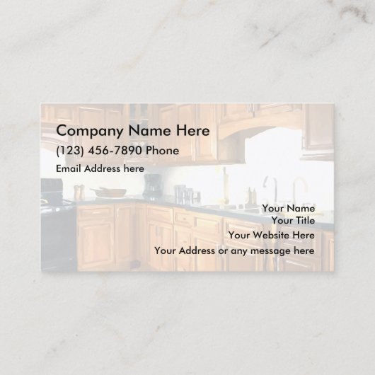 石造りのBackgoundを改造する台所 名刺 (裏面)